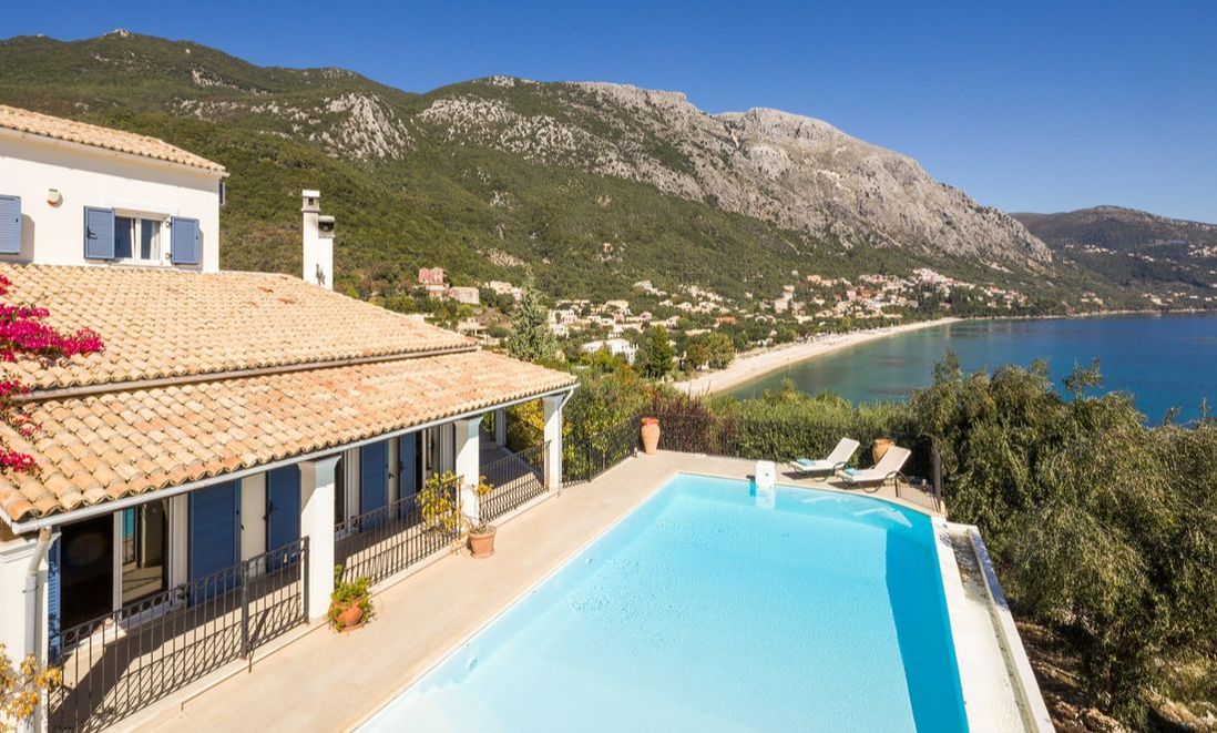 BARBATI POINT HOUSE - North East Coast Corfu Villa for Rent